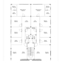 165 متر دور أول - الواجهة والبلان - المتر ب 7500 و الجراج ب 65000